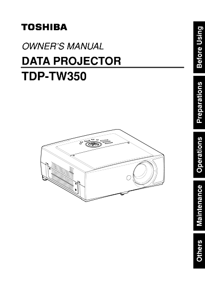 Toshiba TDP-TW350U Thumbnail